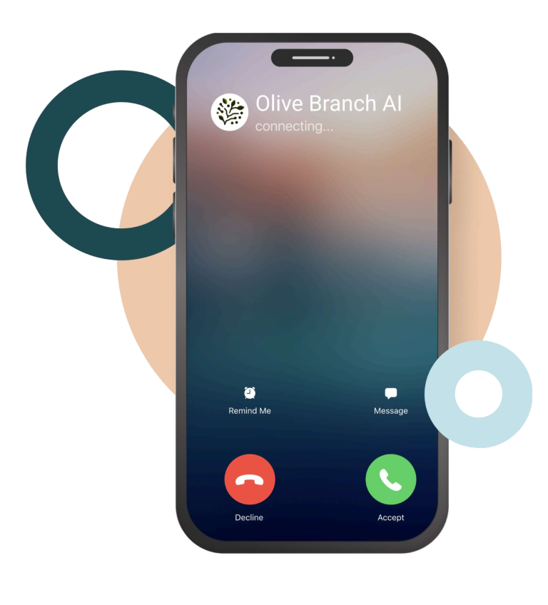 A Phone Calling Olive Branch AI